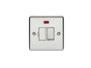 Eurolite Switches Polished Chrome Enhance Decorative Switched Fuse Spur With Neon Indicator - Polished Chrome