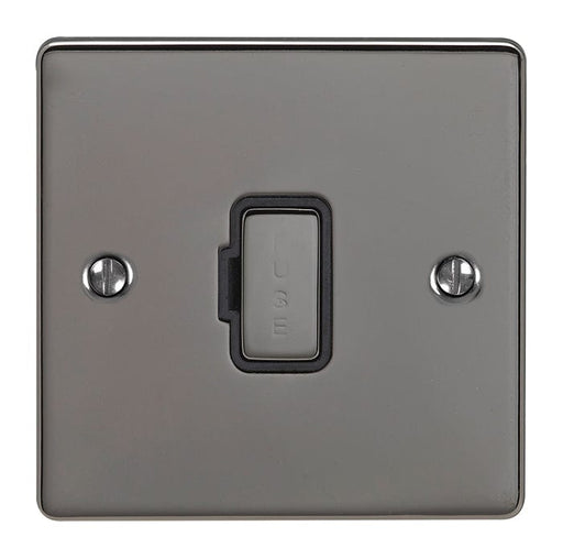 Eurolite Switches Black Nickel Enhance Decorative Unswitched Fuse Spur - Black Nickel