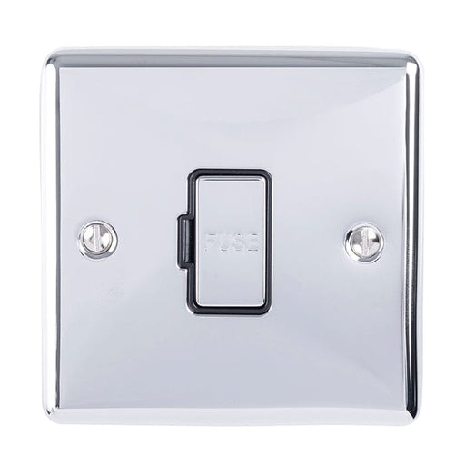 Eurolite Switches Polished Chrome Enhance Decorative Unswitched Fuse Spur - Polished Chrome