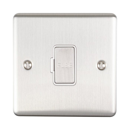 Eurolite Switches Satin Stainless Enhance Decorative Unswitched Fuse Spur - Satin Stainless