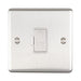 Eurolite Switches Satin Stainless Enhance Decorative Unswitched Fuse Spur - Satin Stainless