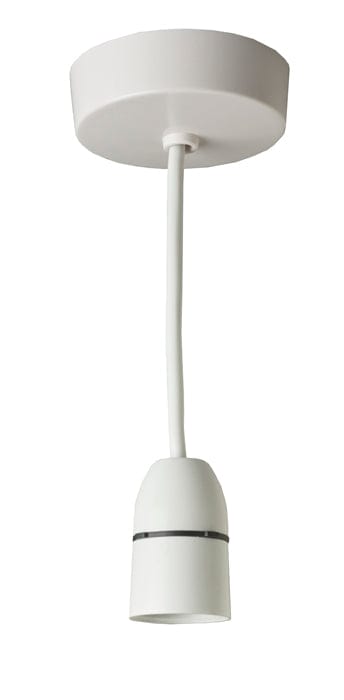 Eurolite Switches White Enhance White Plastic Bc Pendant Short Skirt 6Inch - White