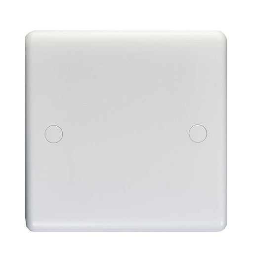 Eurolite Switches White Enhance White Plastic Single Blank Plate - White