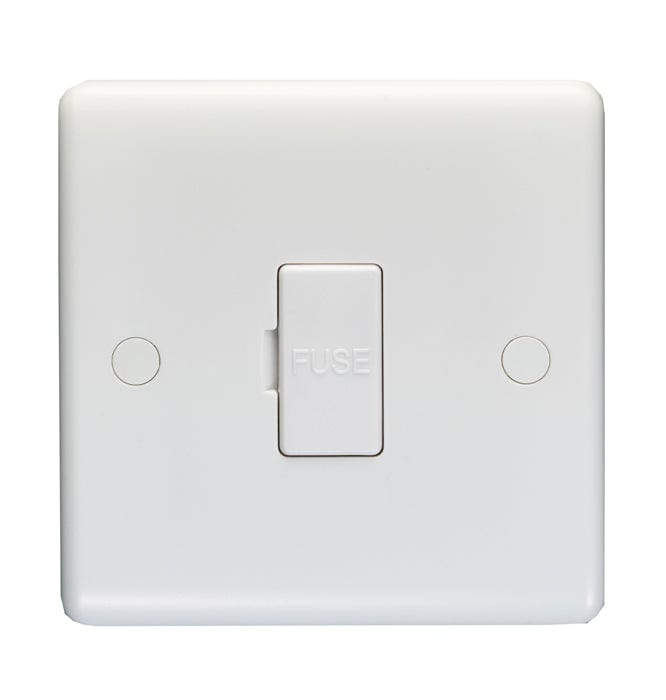 Eurolite Switches White Enhance White Plastic Unswitched Fuse Spur - White