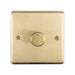 Eurolite Switches Satin Brass Stainless steel 1 Gang Dimmer - Satin Brass