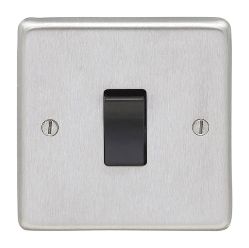 Eurolite Switches Satin Stainless Steel Stainless steel 1 Gang Switch - Satin Stainless Steel