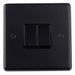 Eurolite Switches Matt Black Stainless steel 2 Gang Switch - Matt Black