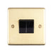 Eurolite Switches Satin Brass Stainless steel 2 Gang Switch - Satin Brass