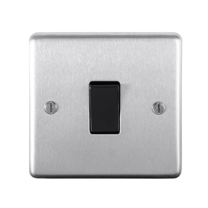 Eurolite Switches Satin Stainless Steel Stainless steel 20Amp Switch - Satin Brass