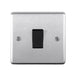 Eurolite Switches Satin Stainless Steel Stainless steel 20Amp Switch - Satin Brass