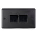 Eurolite Switches Matt Black Stainless steel 4 Gang Switch - Matt Black