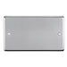 Eurolite Switches Polished Stainless Steel Stainless steel Double Blank Plate - Polished Stainless Steel