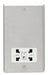 Eurolite Plug Sockets Satin Stainless Steel Stainless steel Shaver Socket - Satin Stainless Steel