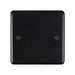 Eurolite Switches Matt Black Stainless steel Single Blank Plate - Matt Black