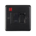 Eurolite Switches Matt Black Stainless steel Switched Fuse Spur - Matt Black