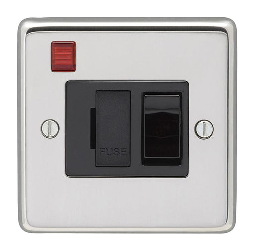 Eurolite Switches Polished Stainless Steel Stainless steel Switched Fuse Spur - Polished Stainless Steel