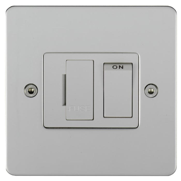 Eurolite Switches Polished Stainless Steel Stainless steel Switched Fuse Spur - Polished Stainless Steel