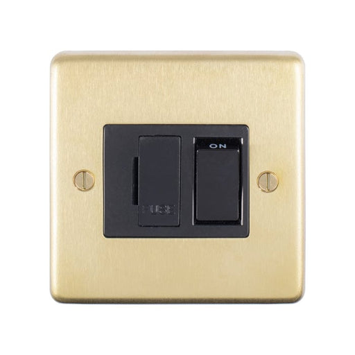 Eurolite Switches Satin Brass Stainless steel Switched Fuse Spur - Satin Brass