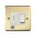 Eurolite Switches Satin Brass Stainless steel Switched Fuse Spur - Satin Brass