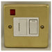 Eurolite Switches Satin Brass Stainless steel Switched Fuse Spur - Satin Brass