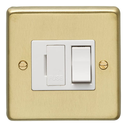 Eurolite Switches Satin Brass Stainless steel Switched Fuse Spur - Satin Brass