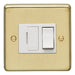 Eurolite Switches Satin Brass Stainless steel Switched Fuse Spur - Satin Brass