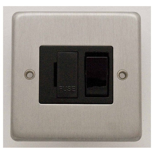 Eurolite Switches Satin Stainless Steel Stainless steel Switched Fuse Spur - Satin Stainless Steel