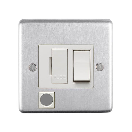 Eurolite Switches Satin Stainless Steel Stainless steel Switched Fuse Spur - Satin Stainless Steel