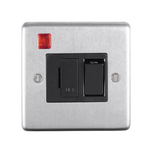 Eurolite Switches Satin Stainless Steel Stainless steel Switched Fuse Spur - Satin Stainless Steel