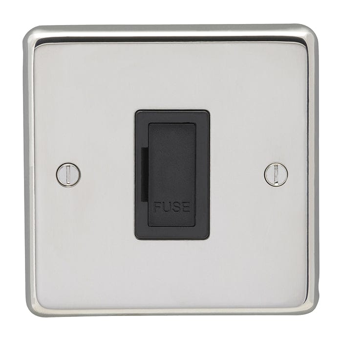 Eurolite Switches Polished Stainless Steel Stainless steel Unswitched Fuse Spur - Polished Stainless Steel