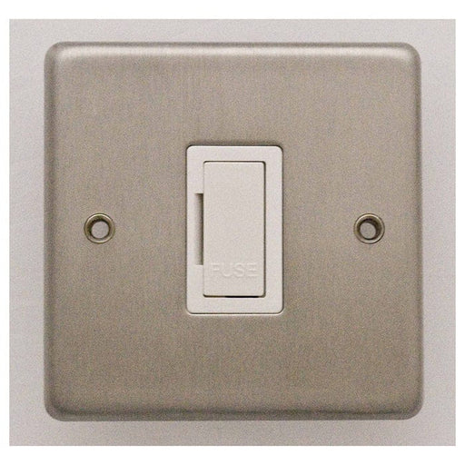 Eurolite Switches Satin Stainless Steel Stainless steel Unswitched Fuse Spur - Satin Stainless Steel