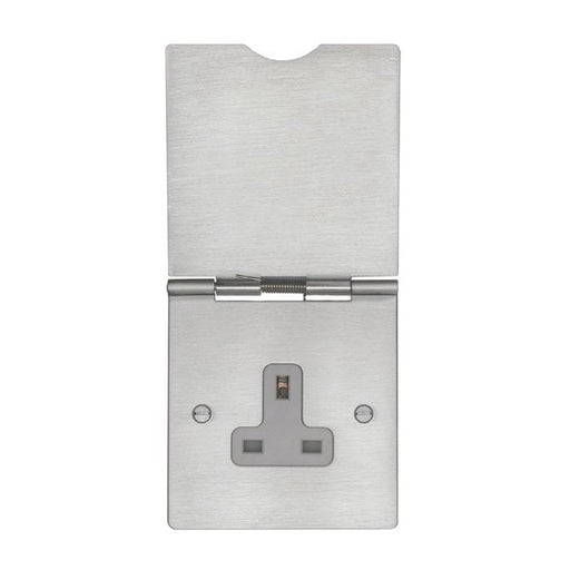 Eurolite Plug Sockets Grey Utility 1 Gang Floor Socket - Grey