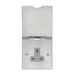 Eurolite Plug Sockets Grey Utility 1 Gang Floor Socket - Grey