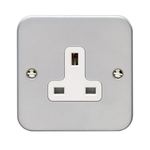 Eurolite Plug Sockets Grey Utility 1 Gang Unswitched Socket - Grey