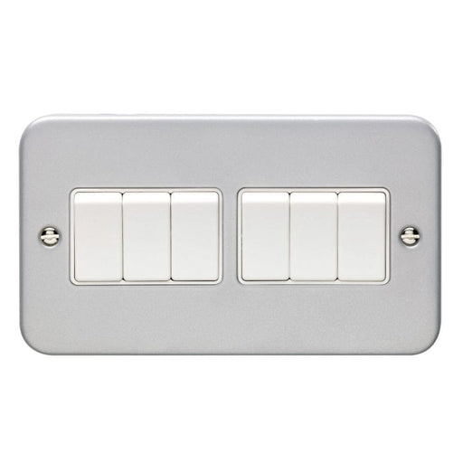 Eurolite Switches Grey Utility 6 Gang Switch - Grey