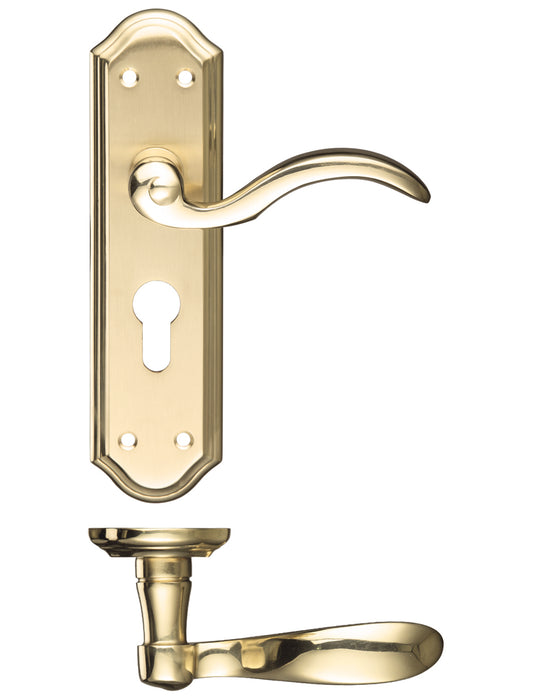 Winchester Lever Euro Lock (47.5mm c/c) Furniture – 180 x 48mm