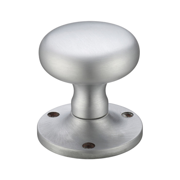 Mushroom Mortice Knob Furniture  62.5mm Rose dia.