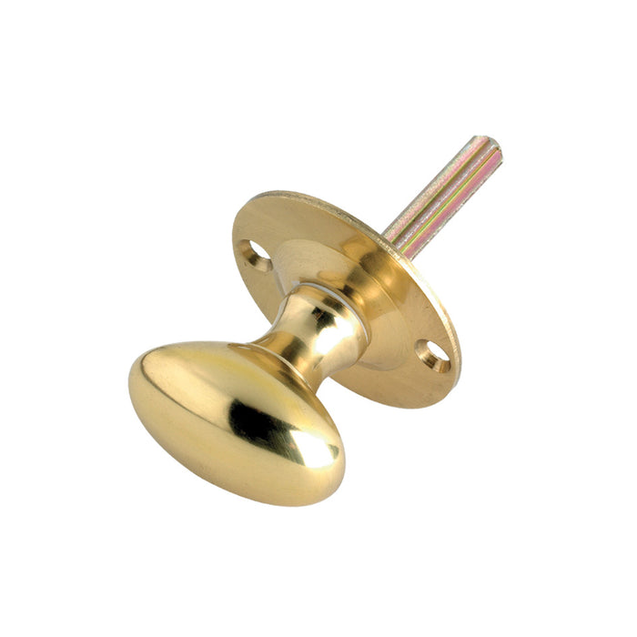 Oval Thumb Turn - Rack Bolt - 38mm Rose Diameter