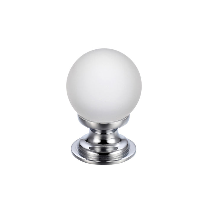 Glass Ball Cabinet Knob - Frosted