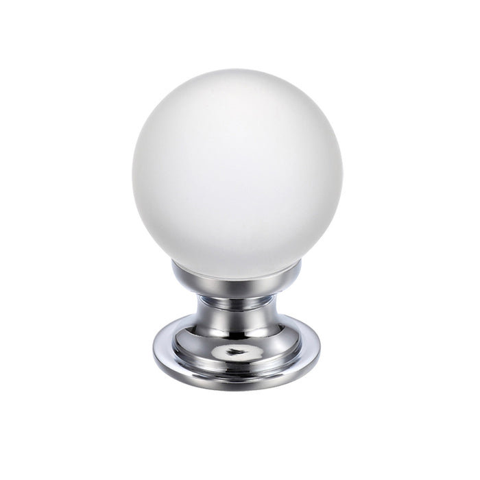 Glass Ball Cabinet Knob - Frosted