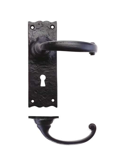 Traditional Lever on Lock Backplate - 6"