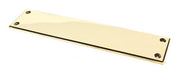 From The Anvil Fingerplates Aged Brass 300mm Art Deco Fingerplate