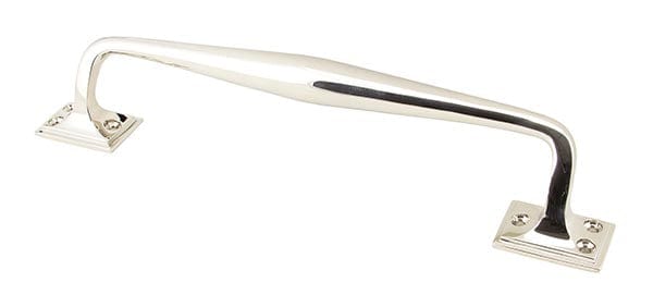 From The Anvil Cupboard Handles Polished Nickel 300mm Art Deco Pull Handle