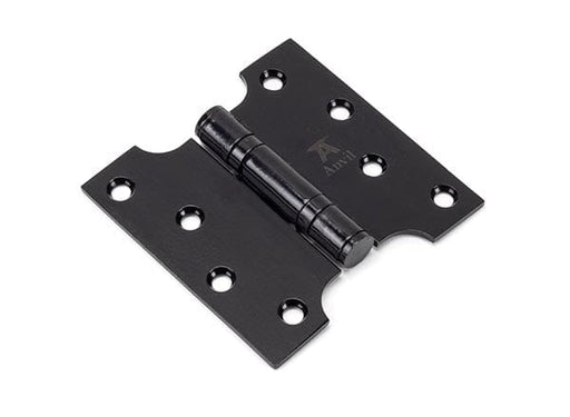 From The Anvil Hinges Black 4" x 2" x 4" Parliament Hinge (Pair) ss