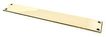 From The Anvil Fingerplates Aged Brass 425mm Art Deco Fingerplate