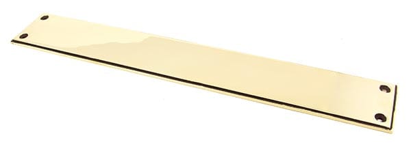 From The Anvil Fingerplates Aged Brass 425mm Art Deco Fingerplate