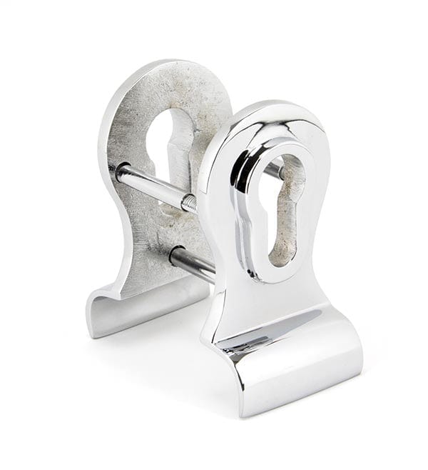 From The Anvil Rim Locks Polished Chrome 50mm Euro Door Pull (Back to Back fixings)