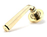 From The Anvil Handles Plain Aged Brass Avon Round Lever on Rose Set (Plain) - Unsprung