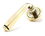 From The Anvil Handles Art Deco Aged Brass Avon Round Lever on Rose Set (Plain) - Unsprung