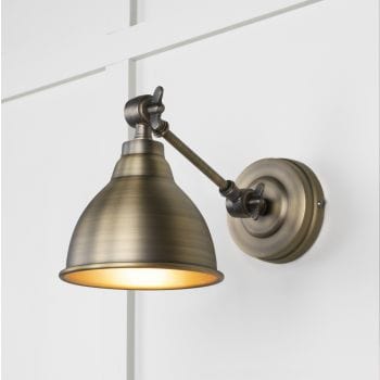 From The Anvil Lighting Aged Brass Brindley Wall Light